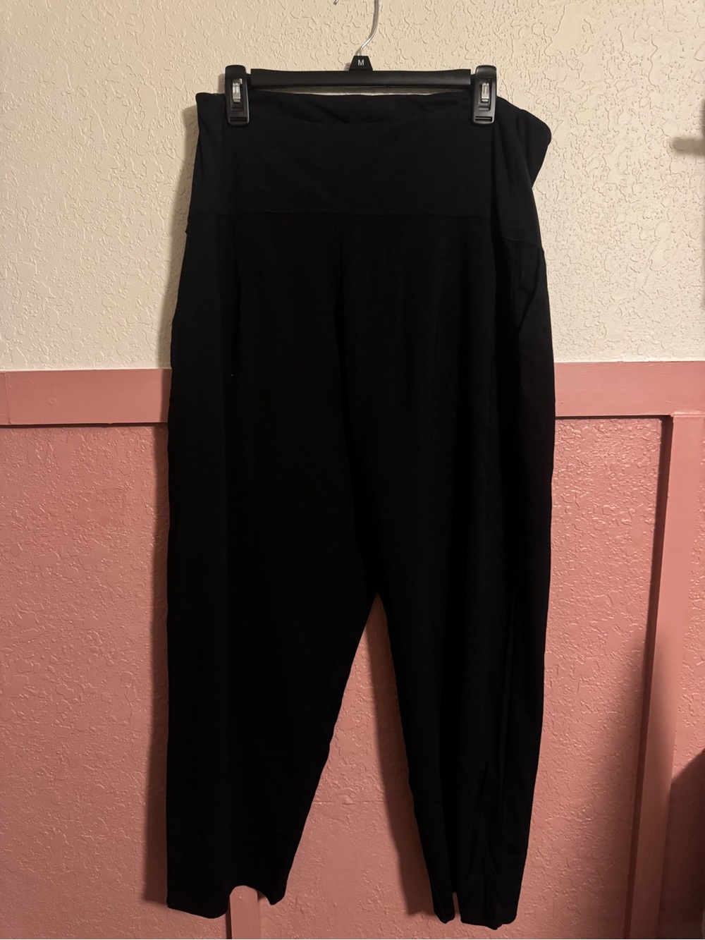 Full panel maternity work pants